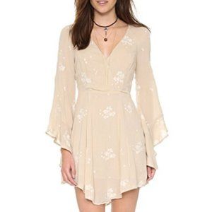 Free People Jasmine Embroidered Mini Dress